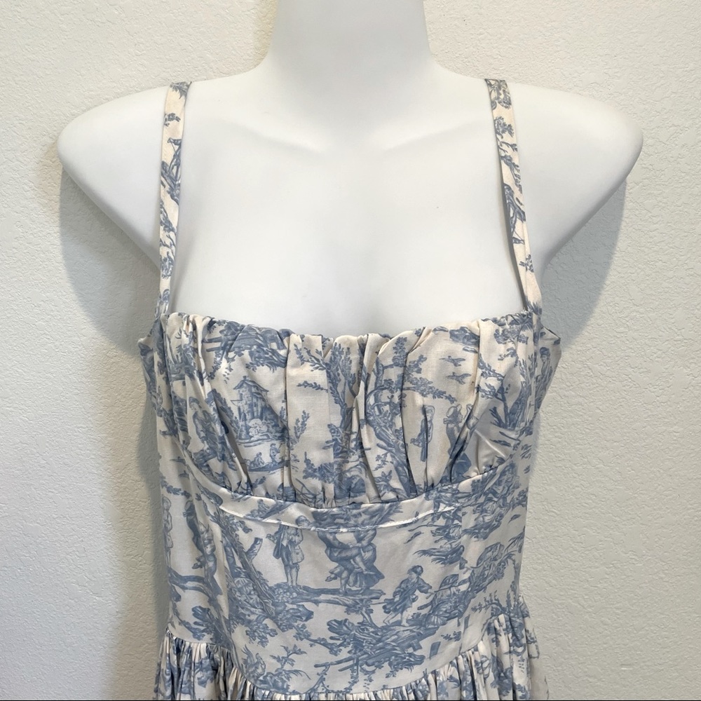 50s Bernie Dexter “Paris” Toile Swing Sundress S - Picture 4 of 12